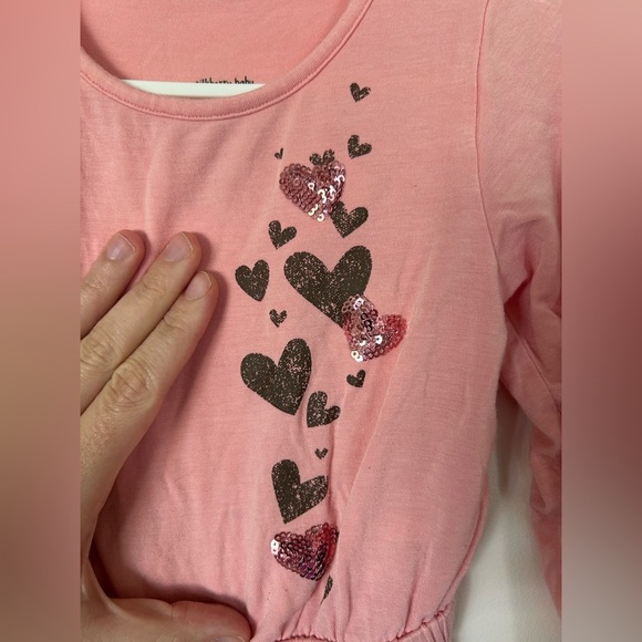 Silkberry Bamboo Pink Heart-Embellished Top 12-18 Months - Picture 4 of 4